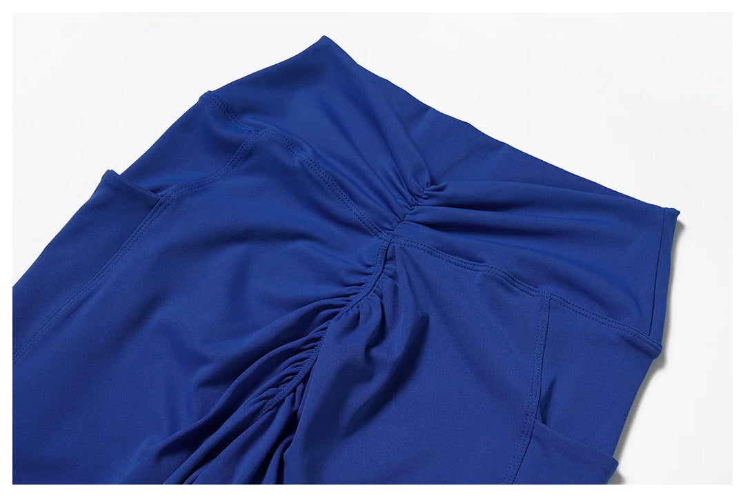 V Back Swept High Waist Contoured Leggings With Performance