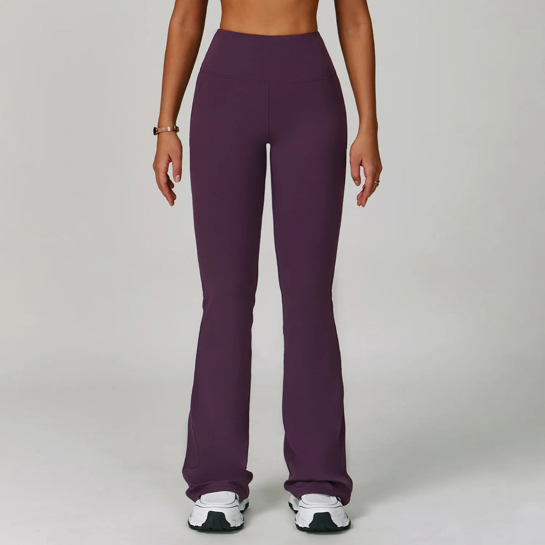 Performance High Waist Contoured Leggings With Wide Leg