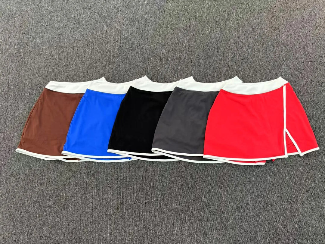 Patchwork Yoga Skirt Anti Glare Running Performance