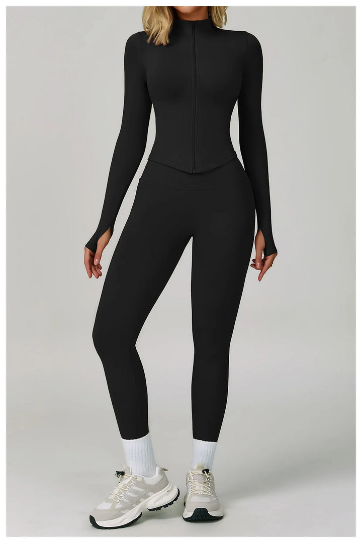 Two Piece Contour Seamless Performance Yoga Ensemble