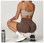 Load image into Gallery viewer, High Waist Sandwashed Performance Yoga Shorts LuxeLine
