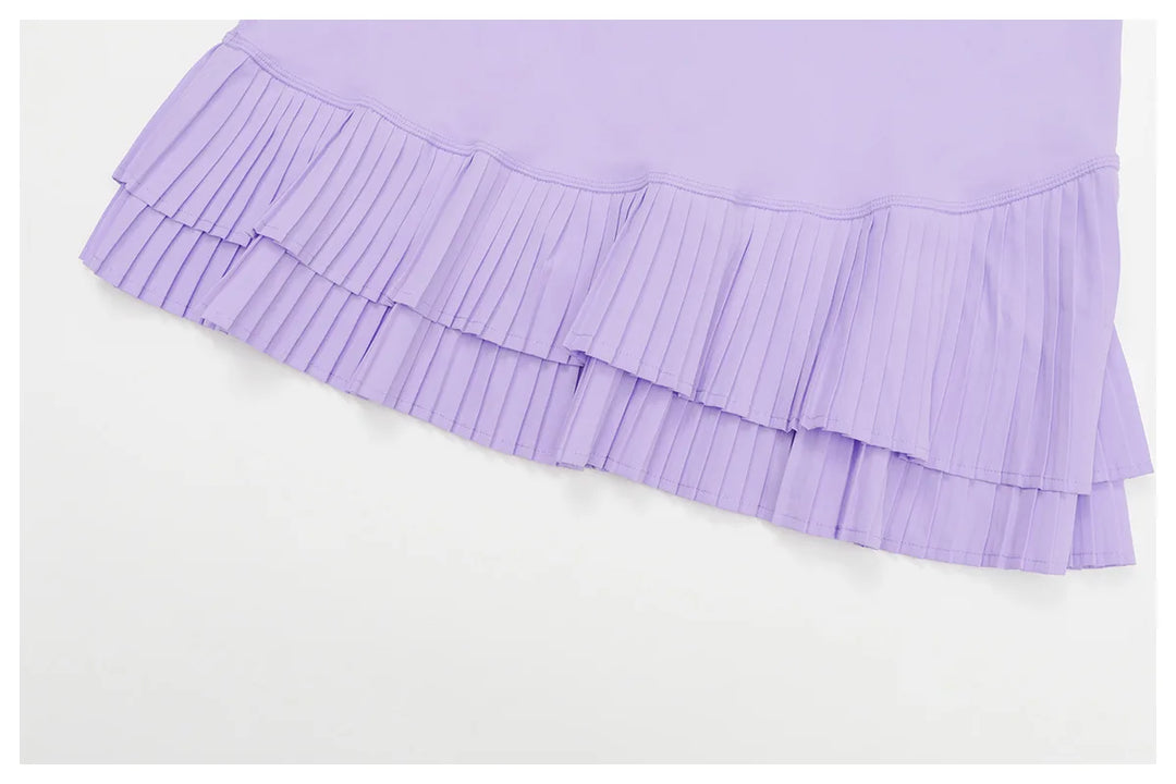 Elite Contoured Waist Pleated Tennis Skirt With Pockets