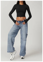 Load image into Gallery viewer, Breathable Seamless Contour Long Sleeve Top Performance
