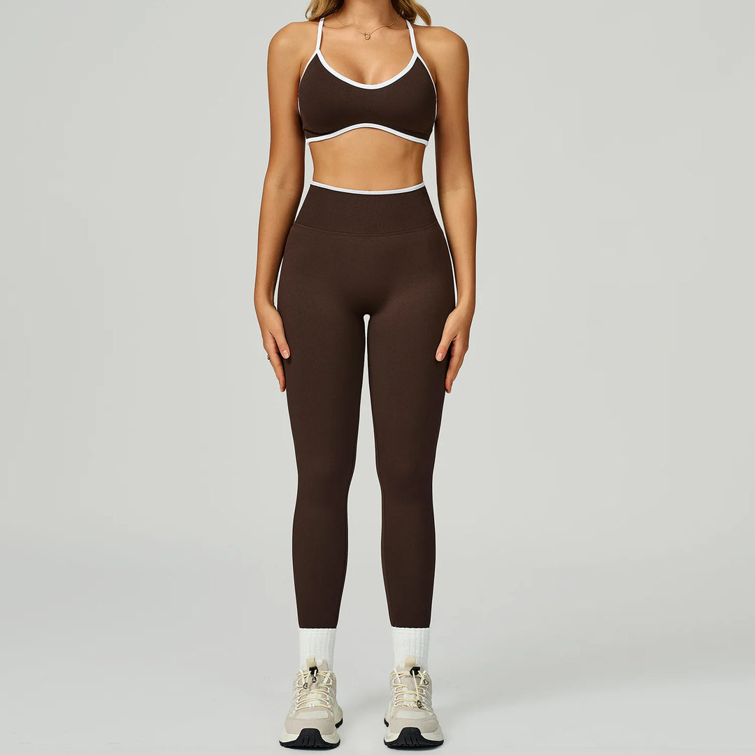Seamless Contour Two Piece Yoga Set Luxe Performance Wear