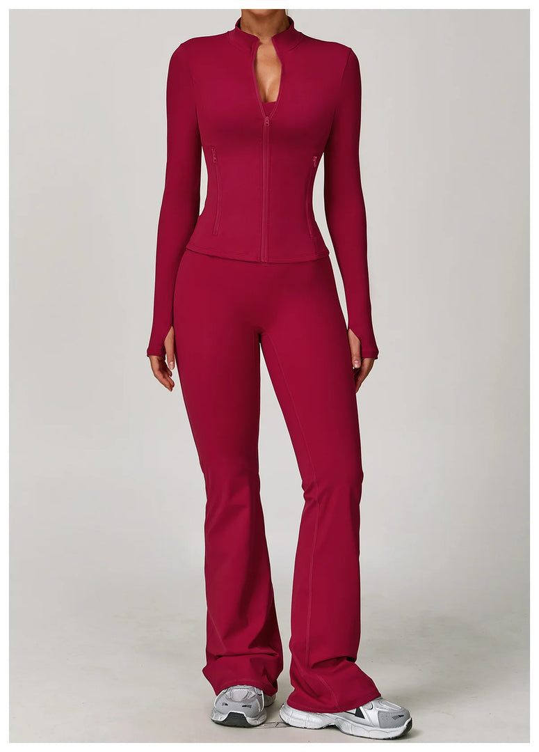 Two Piece Yoga Contour Signature Performance Activewear Set