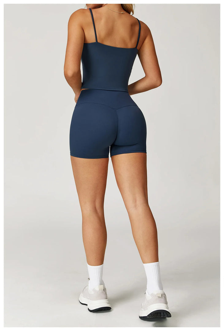 Performance Contour Seamless Two Piece Yoga Bra Set Nylon