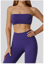 Load image into Gallery viewer, Seamless Contour Yoga Bra Open Back For Athleisure Wear
