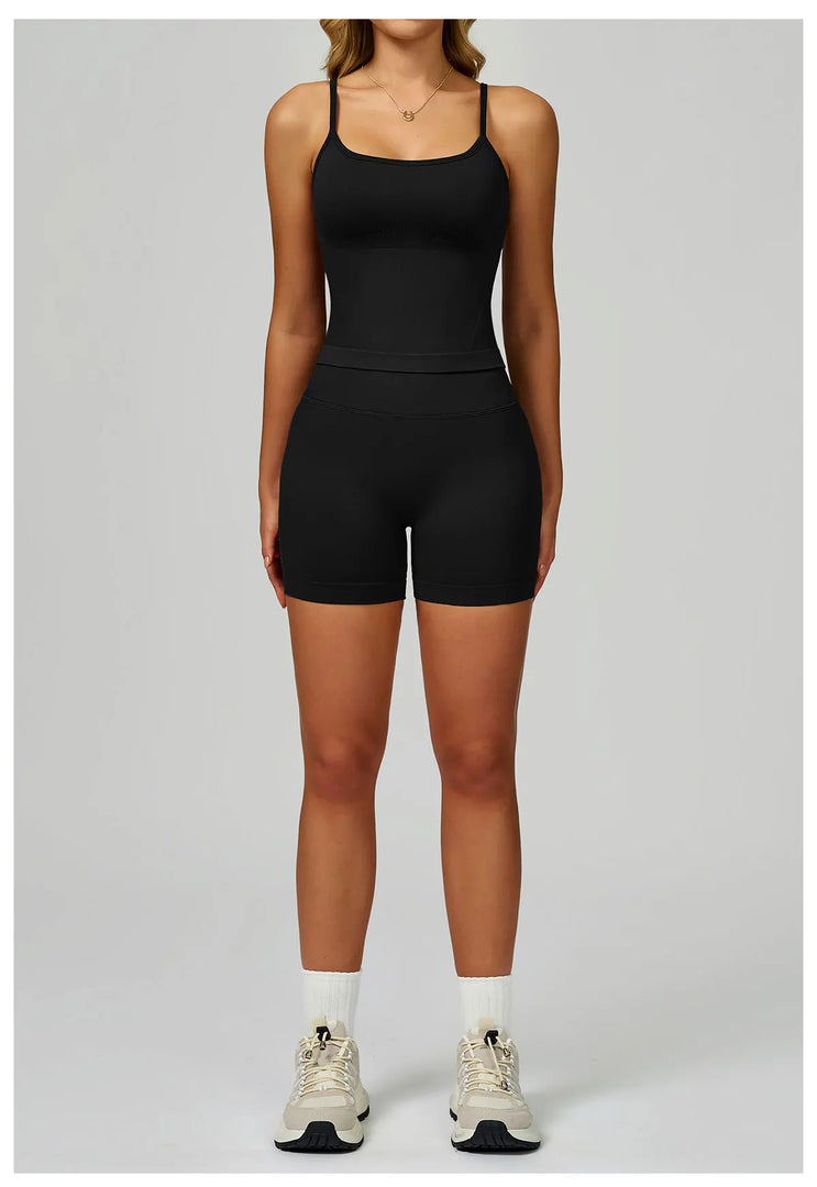 Seamless Contour 2-Piece Contemporary Yoga Set Breathable