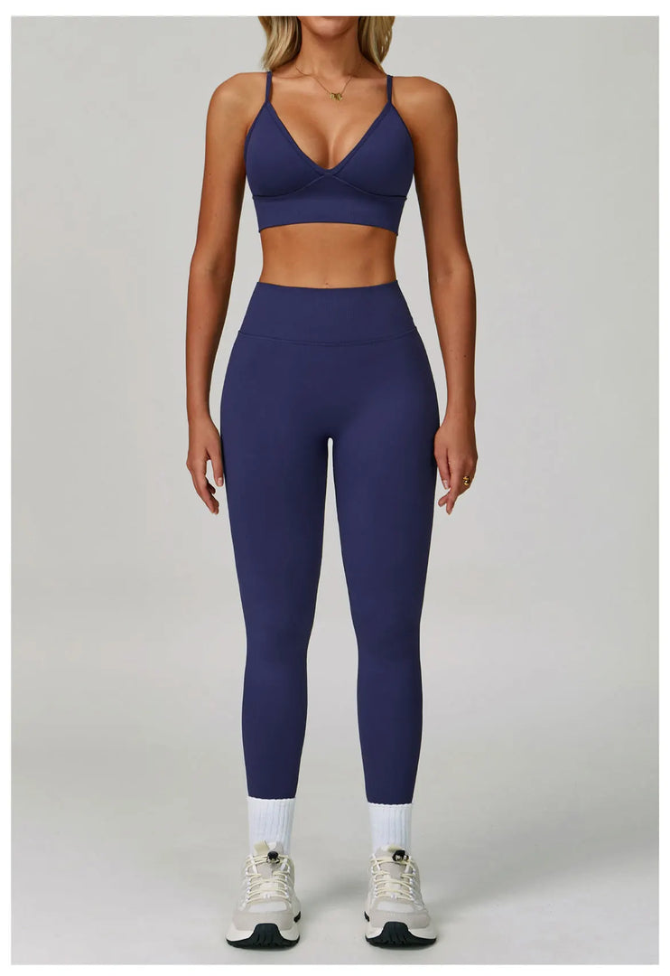 Breathable Shockproof Sports Bra With Adjustable Straps