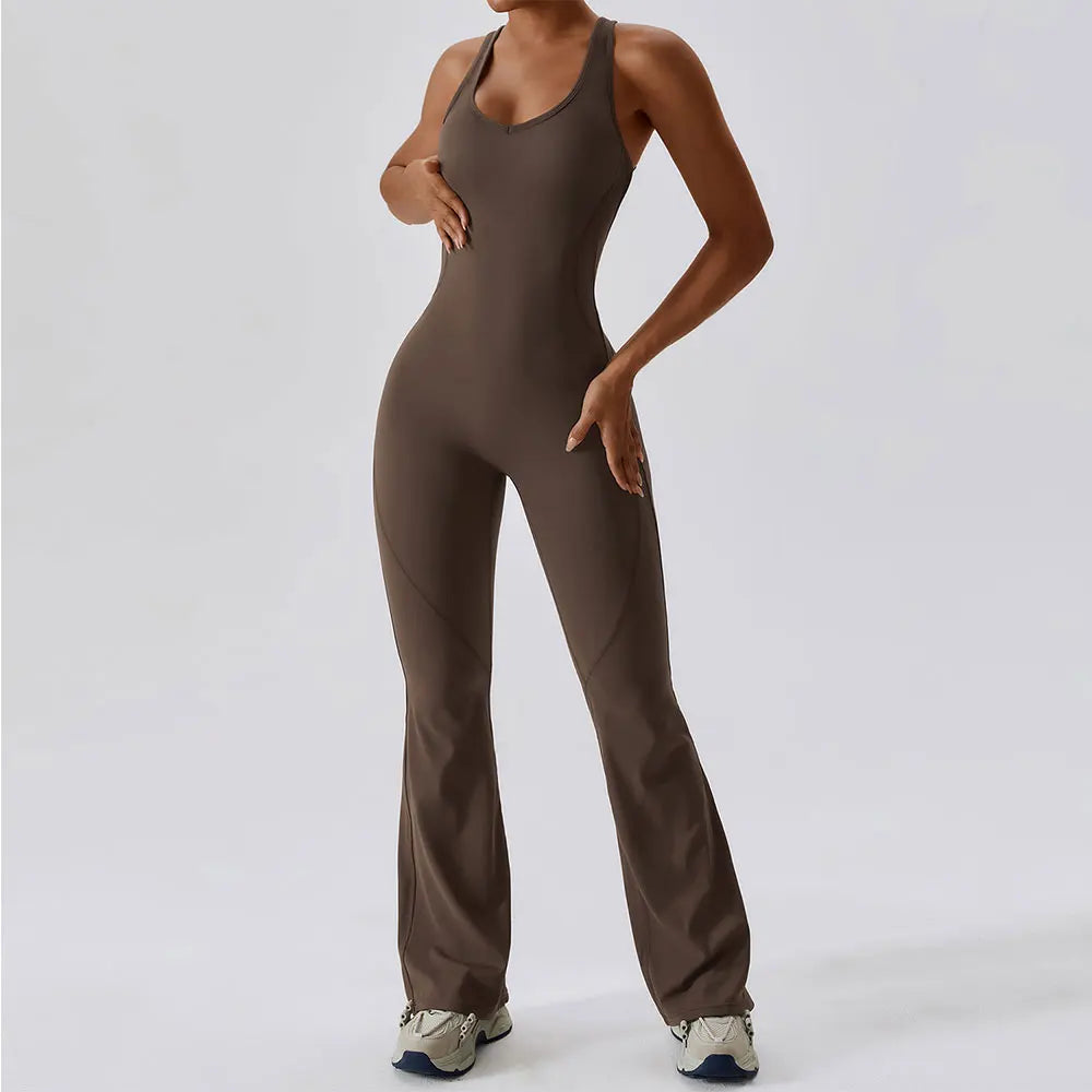 Seamless Contour Studio Jumpsuit Breathable Nylon Knit