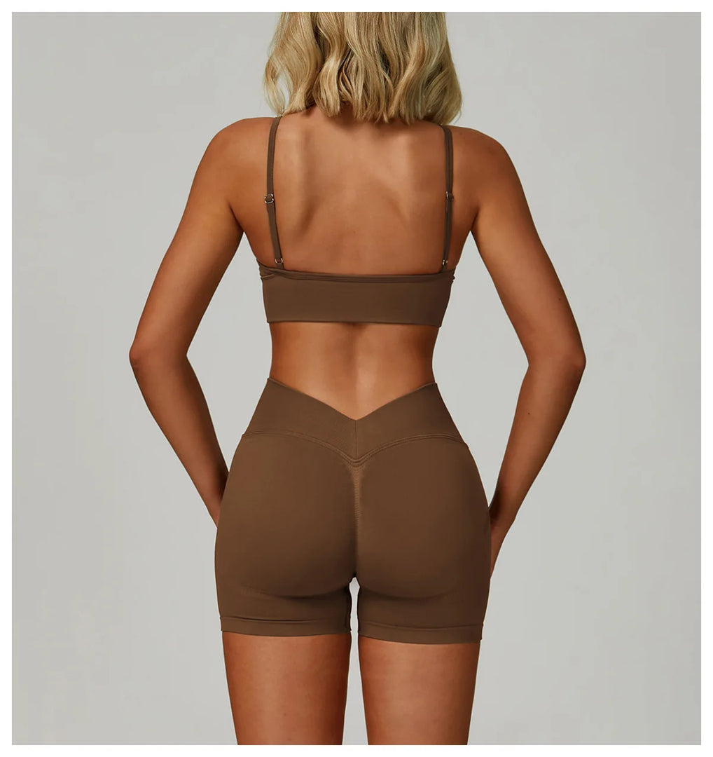 Breathable Shockproof Sports Bra With Adjustable Straps