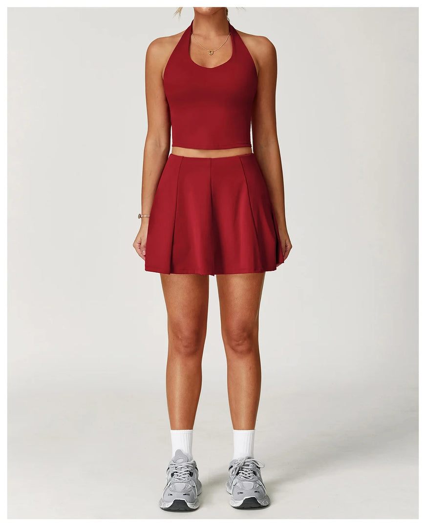 Luxurious Contouring Seamless Halter Set Performance