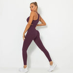 Load image into Gallery viewer, Seamless Contour Two Piece Yoga Set Performance Wear

