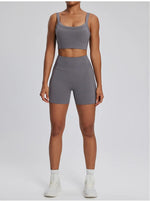 Load image into Gallery viewer, Contour Stretch Athleisure Bell Bottoms Set Nylon Spandex
