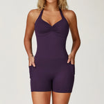 Load image into Gallery viewer, Contoured Seamless Performance Jumpsuit Set Polyester
