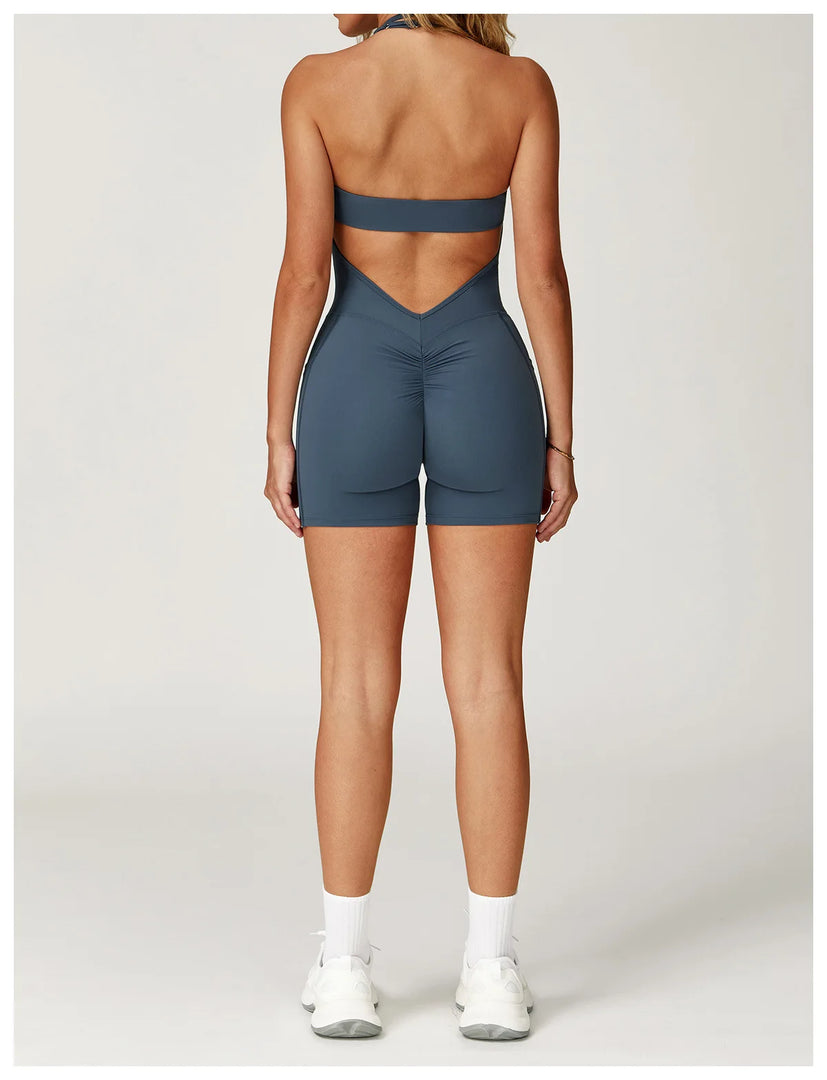 Contoured Seamless Performance Jumpsuit Set Polyester