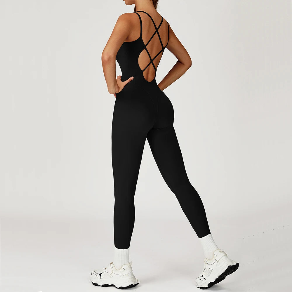 Elevated Contour Performance Breathable Jumpsuit Nylon Knit