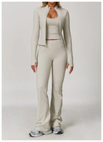 Load image into Gallery viewer, Luxuriously High Waist Contour Bell Bottom Leggings
