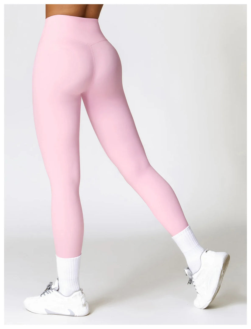 High Waist Contour Seamless Yoga Leggings With Performance