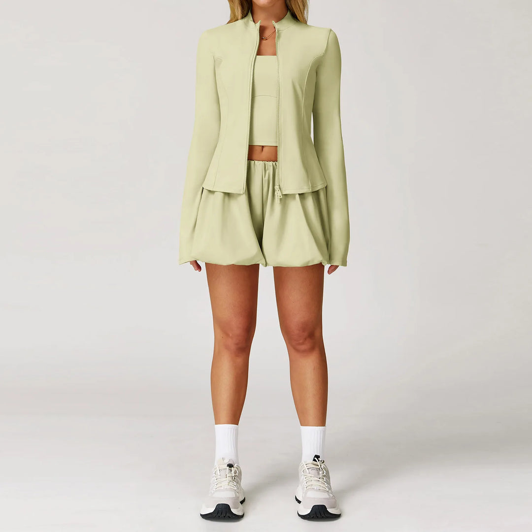 Sculpted Silhouette Two Piece Yoga Set Seamless Luxe