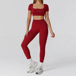 Load image into Gallery viewer, Seamless Premium Athleisure 2 Piece Leggings Set Nylon
