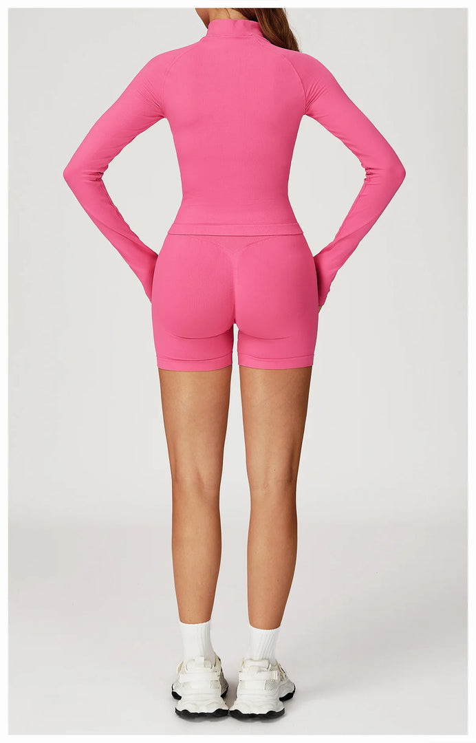 Seamless Contour Two Piece Yoga Set for Performance