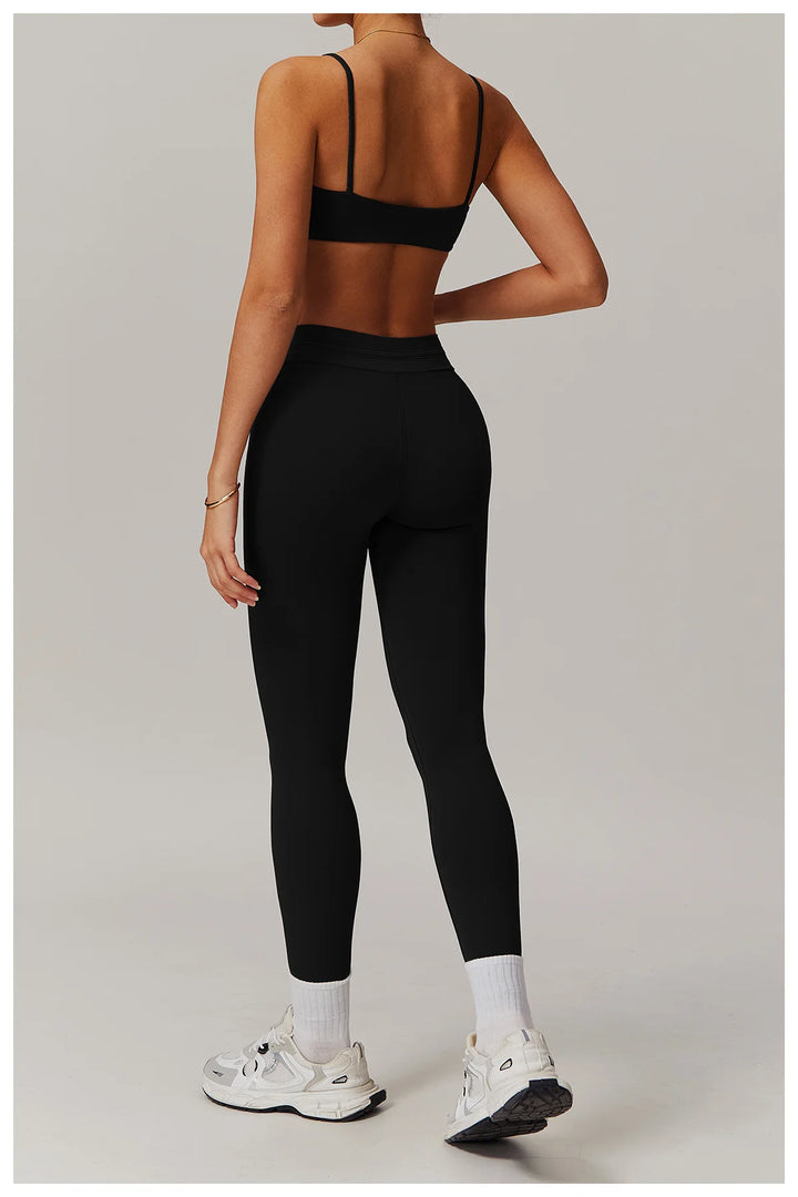 Contour High Waist Drawstring Sculpt Leggings Performance