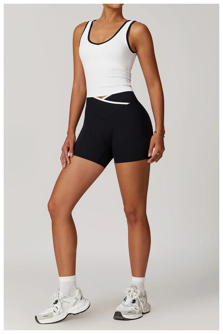 Seamless Contour Backless Sport Bra Top Nylon Spandex