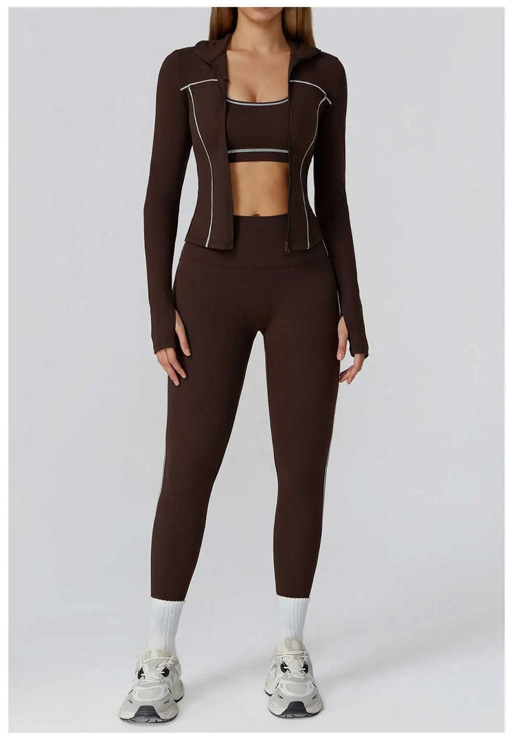 Contour Performance High Waist Athleisure Set Seamless