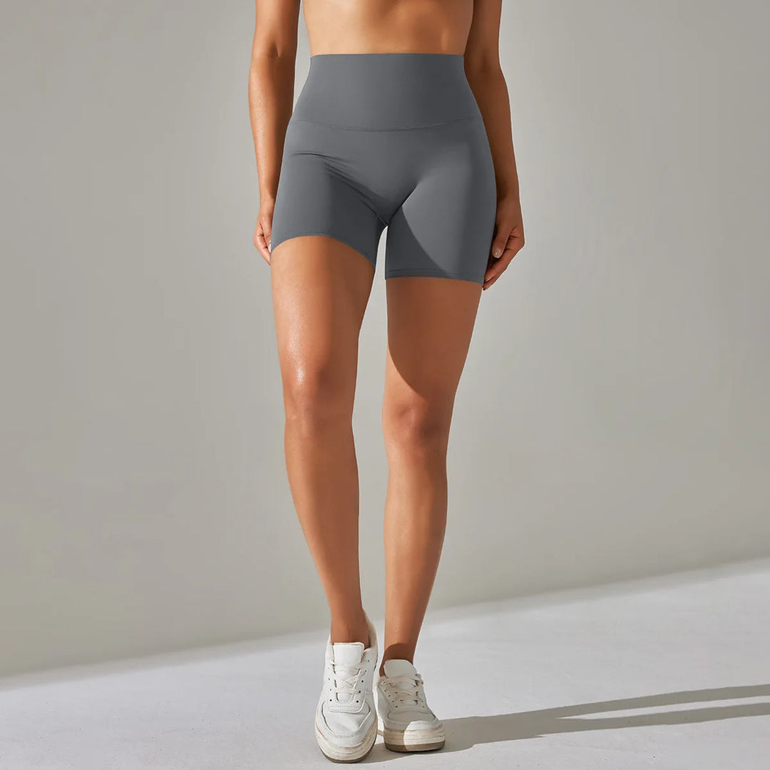 Luxurious High Waist Breathable Yoga Shorts Contour