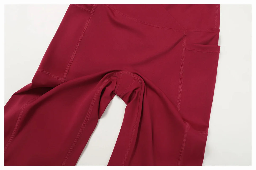 Luxuriously High Waist Bell Bottom Contour Leggings