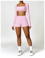 Load image into Gallery viewer, Luxurious Breathable High Waist Contour Yoga Shorts Nylon
