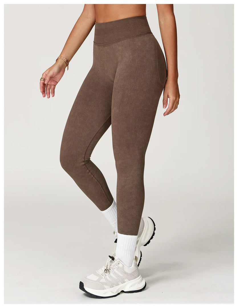 Premium Contour Seamless High Waist Leggings With Scrunch