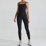 Load image into Gallery viewer, Backless Contour Yoga Jumpsuit Seamless Performance Wear

