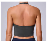 Load image into Gallery viewer, Breathable Hanging Neck Yoga Sports Bra With Contour Support
