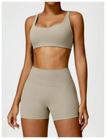 Load image into Gallery viewer, Contoured Padded Sling Seamless Sports Bra Quick Dry
