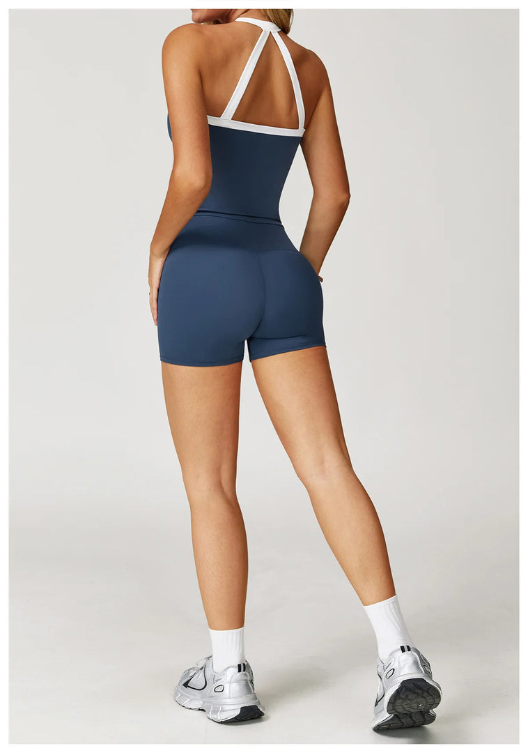 Luxurious Contour Seamless 2 Piece Athleisure Set Nylon