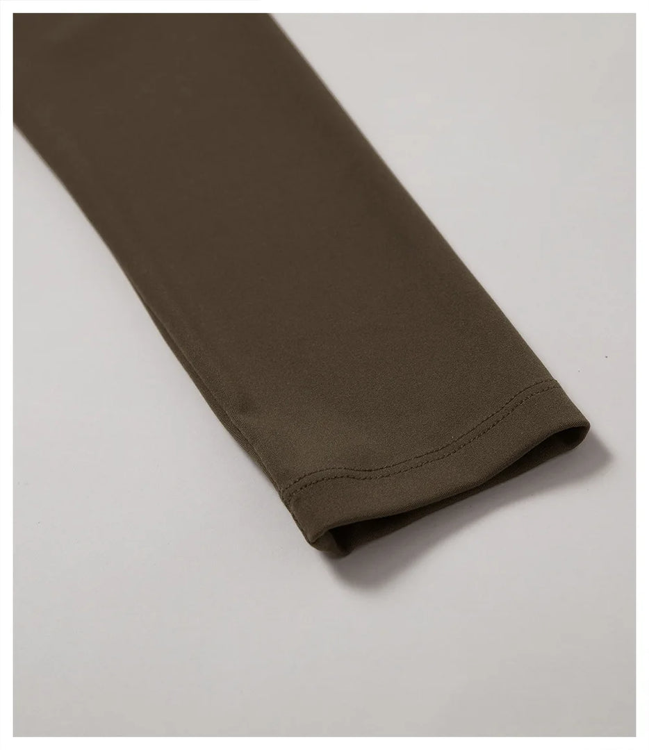 Contour Seamless Crop Yoga Performance Wear Long Sleeve