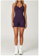 Load image into Gallery viewer, Contoured Seamless Performance Jumpsuit Set Polyester
