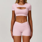 Load image into Gallery viewer, Premium Performance Knit Yoga Set With Contoured Leggings
