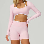Load image into Gallery viewer, Seamless Contour Two Piece Yoga Set Luxe Performance Wear
