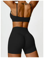 Load image into Gallery viewer, Contoured Padded Sling Seamless Sports Bra Quick Dry
