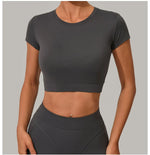 Load image into Gallery viewer, Premium Quick Dry Yoga Tee With Light Weight Sleeves
