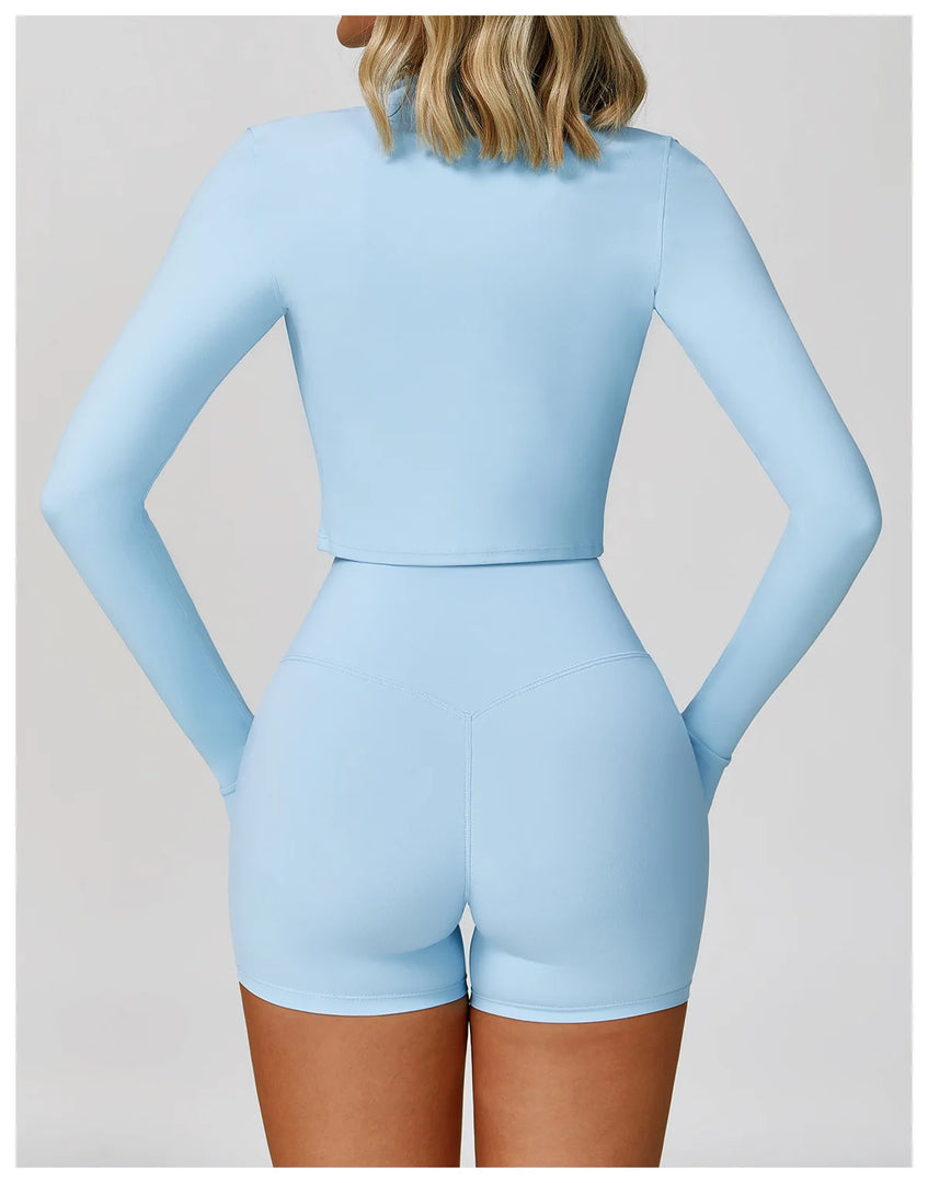 Three Piece Breathable Yoga Tracksuit Pro For Performance