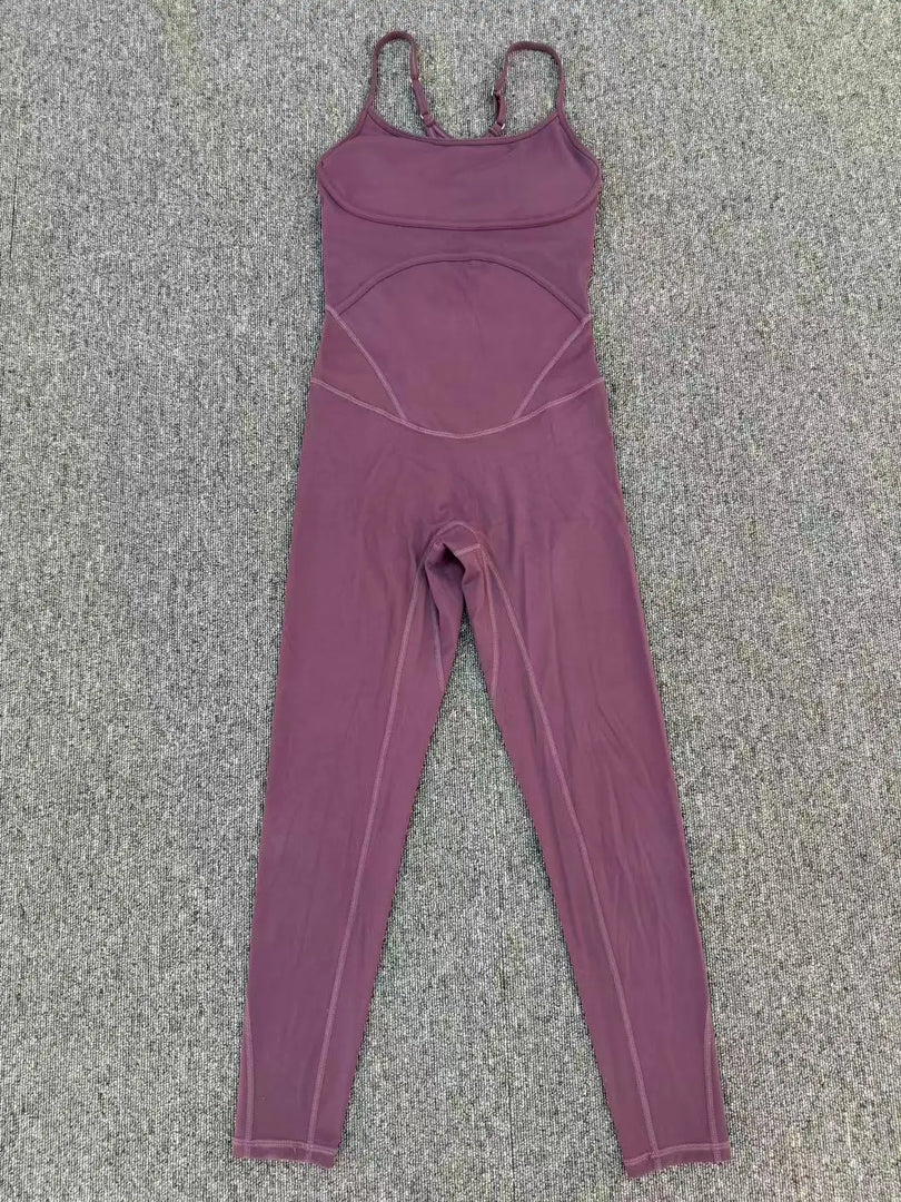 Breathable Contour One-Piece Yoga Jumpsuit Quick-Dry