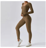 Load image into Gallery viewer, Seamless Contouring Yoga Bodysuit With Long Sleeves
