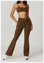 Load image into Gallery viewer, Seamless Flared Bell Bottoms Yoga Leggings High Waist
