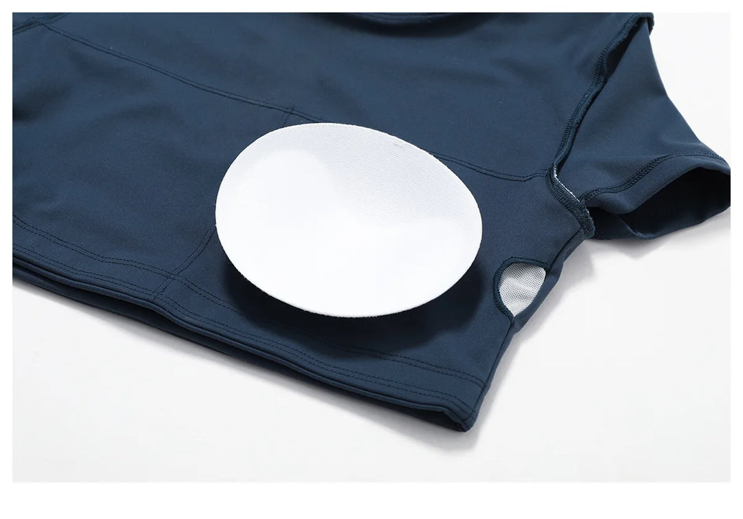 Seamless Contour Fit Yoga Crop Top Light Weight Nylon Knit