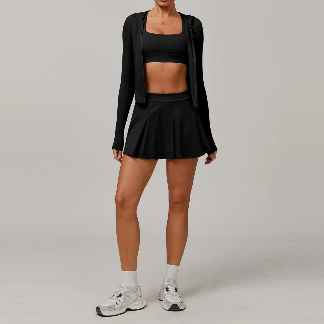 2 Piece Contoured Performance Athleisure Set Nylon