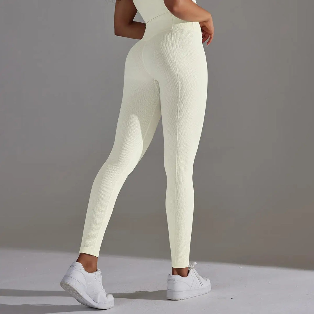 Ribbed Scrunch Contour Seamless High Waist Leggings